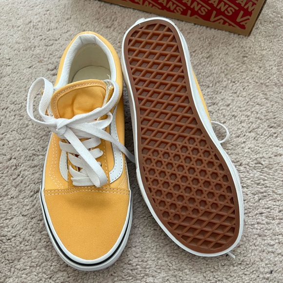 New Old Skool Flax Yellow Vans Skate Casual shoes - Picture 14 of 15